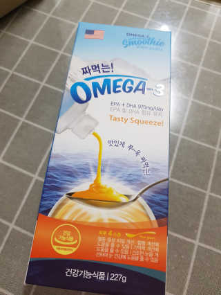 오메가-3스무디 [오메가스무디] 짜먹는 오메가3 DHA 임산부 어린이 — 4점을 준 리뷰어가 2019년 3월 올린 사용 사진