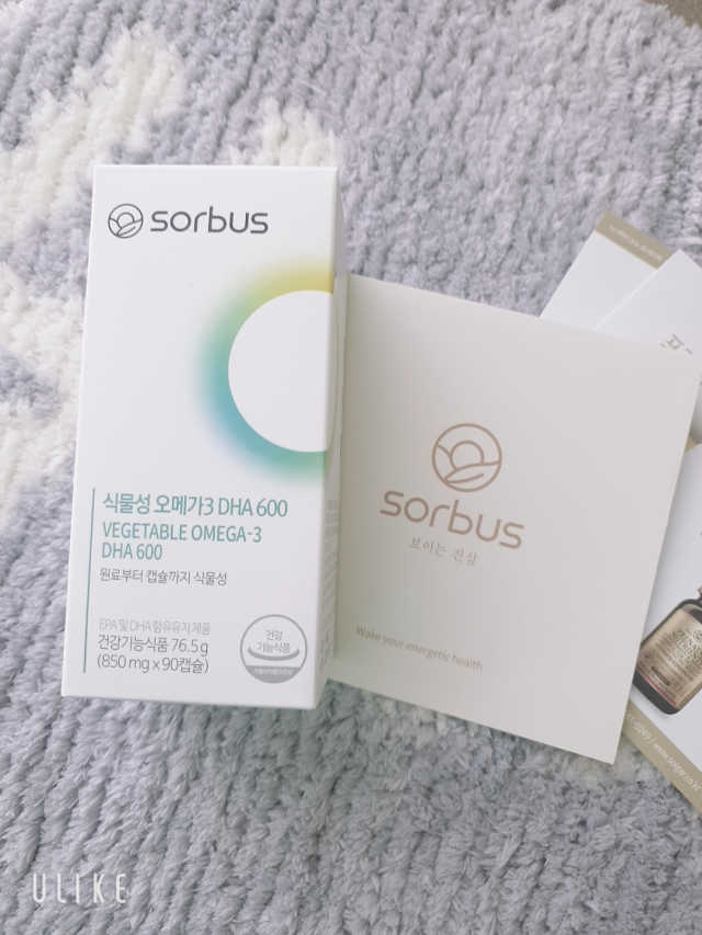소버스 식물성 오메가3 DHA 600 리뷰 사진