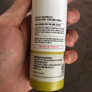 달리프 클로렐라 베러 루트 쿨링 스프레이 100ml — 4점을 준 리뷰어가 2019년 6월 올린 사용 사진