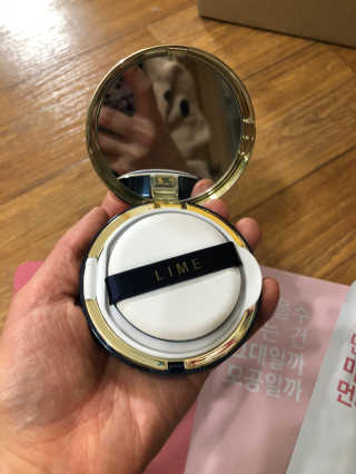 라임코스메틱 V 콜라겐 앰플 쿠션 — 5점을 준 리뷰어가 2020년 2월 올린 사용 사진