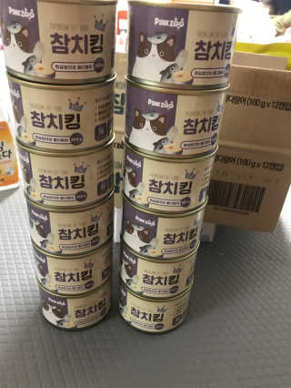 동원 참치킹 고양이 캔 12개입 — 5점을 준 리뷰어가 2018년 10월 올린 사용 사진