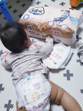 보솜이 액션핏 팬티형 — 4점을 준 리뷰어가 2019년 4월 올린 사용 사진