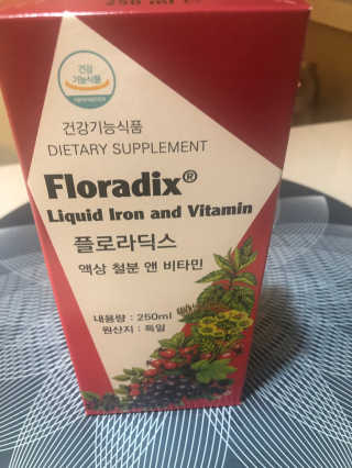 살루스 플로라딕스 액상 철분 앤 비타민 — 5점을 준 리뷰어가 2019년 7월 올린 사용 사진