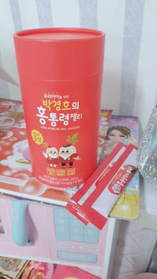 메이준뉴트리 박경호의 어린이 홍삼 홍통령젤리 30포 — 5점을 준 리뷰어가 2020년 2월 올린 사용 사진