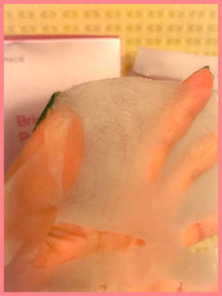 [마더메이드] 브라이트닝 퓨어 진주 마스크 10매입_E — 1점을 준 리뷰어가 2019년 9월 올린 사용 사진