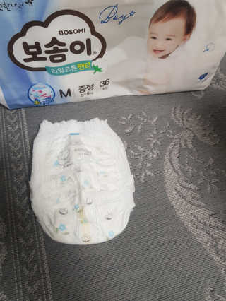 보솜이 리얼코튼 팬티형 — 5점을 준 리뷰어가 2019년 3월 올린 사용 사진