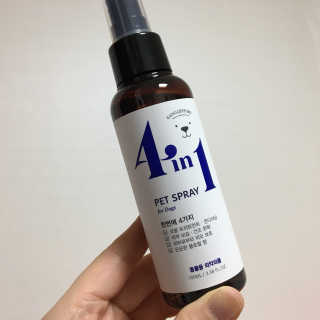 강아지스토리 포인원 모이스처 미스트 100ml — 4.33점을 준 리뷰어가 2018년 11월 올린 사용 사진