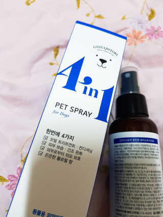 강아지스토리 포인원 모이스처 미스트 100ml — 4.17점을 준 리뷰어가 2018년 10월 올린 사용 사진