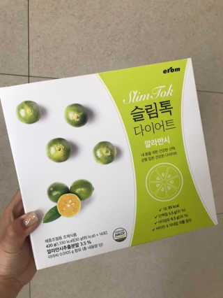 [이롬] 슬림톡 다이어트（오트or깔라만시 랜덤1종） — 4점을 준 리뷰어가 2019년 5월 올린 사용 사진
