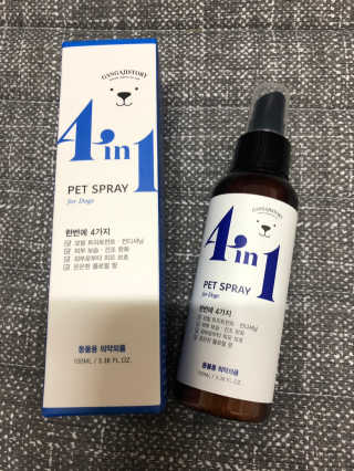 강아지스토리 포인원 모이스처 미스트 100ml — 4.33점을 준 리뷰어가 2018년 10월 올린 사용 사진