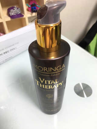 바론 모링가 바이탈테라피 헤어에센스 200ml — 5점을 준 리뷰어가 2017년 9월 올린 사용 사진