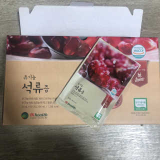 [하이헬스] 정말 진하고 맛있는 유기농 석류즙 30포 — 5점을 준 리뷰어가 2019년 11월 올린 사용 사진