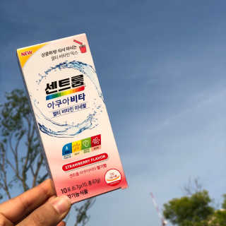센트룸 아쿠아비타 레몬향, 딸기향 — 1점을 준 리뷰어가 2019년 6월 올린 사용 사진