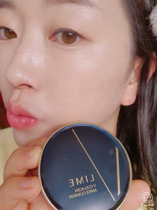 라임코스메틱 V 콜라겐 앰플 쿠션 — 5점을 준 리뷰어가 2020년 1월 올린 사용 사진