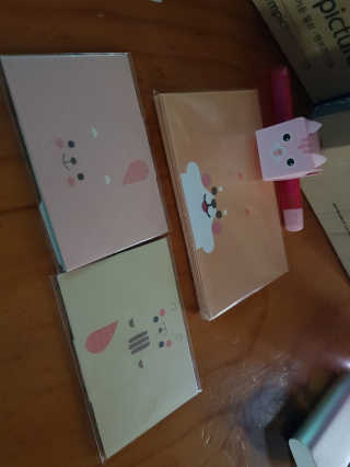 엘토이 L-TOY 시바견 편지지 6종 1SET + 뽀리 편지지 4종 — 4.67점을 준 리뷰어가 2018년 9월 올린 사용 사진