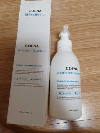 코에나샴푸 500ml — 5점을 준 리뷰어가 2019년 8월 올린 사용 사진