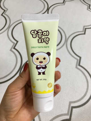 달곰이 어린이 치약+어린이 칫솔 SET — 4.83점을 준 리뷰어가 2018년 5월 올린 사용 사진