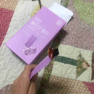 네츄럴굿띵스 태반 콜라겐 젤리 15포 — 5점을 준 리뷰어가 2019년 6월 올린 사용 사진