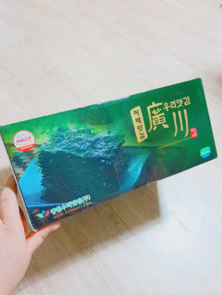 광천우리맛김 파래향 듬뿍, 바삭한 광천우리파래김 6매10봉 — 4.17점을 준 리뷰어가 2018년 6월 올린 사용 사진