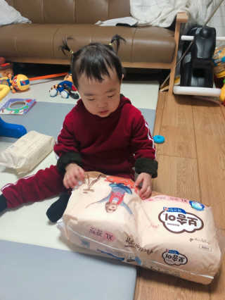 보솜이 액션핏 팬티형 — 4.5점을 준 리뷰어가 2019년 3월 올린 사용 사진