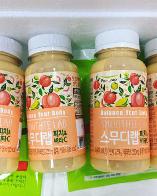 풀무원 스무디랩 피치&비타 — 4.5점을 준 리뷰어가 2017년 11월 올린 사용 사진