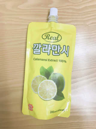 장수농가 리얼깔라만시 — 4점을 준 리뷰어가 2018년 4월 올린 사용 사진