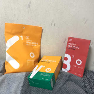 레인보우샵 올인원세탁세제,베이킹소다 스틱포6개입+세탁조클리너 — 5점을 준 리뷰어가 2018년 4월 올린 사용 사진
