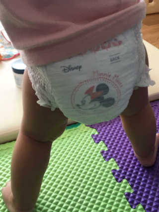 보솜이 베이비케어 팬티형 기저귀 — 5점을 준 리뷰어가 2019년 2월 올린 사용 사진