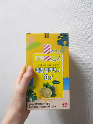 장수농가 리얼깔라만시 원샷 50ml 10팩+보틀 — 5점을 준 리뷰어가 2019년 5월 올린 사용 사진