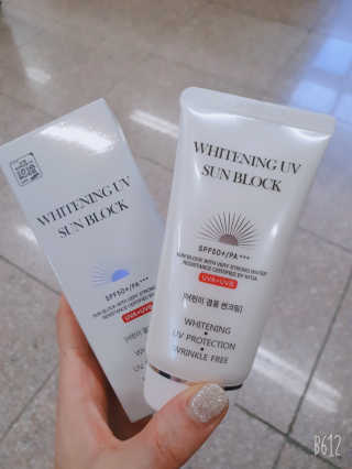 지고트 화이트닝 유브이 썬블럭 크림 70ml,1+1 — 5점을 준 리뷰어가 2019년 5월 올린 사용 사진