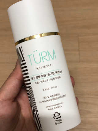 오바코 ovaco 오바코 툼9 젠틀포맨 올인원 에센스 — 4점을 준 리뷰어가 2019년 5월 올린 사용 사진
