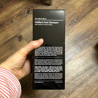 the naked object [탈모볼륨샴푸] 디블랙 팩 샴푸 — 4점을 준 리뷰어가 2020년 2월 올린 사용 사진