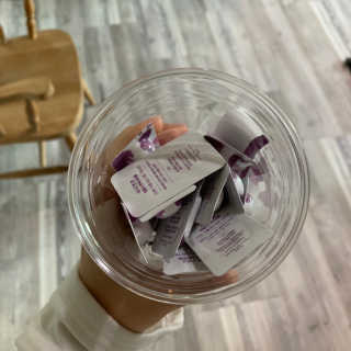야시엔코 앰플수면팩 퍼플 — 5점을 준 리뷰어가 2019년 2월 올린 사용 사진