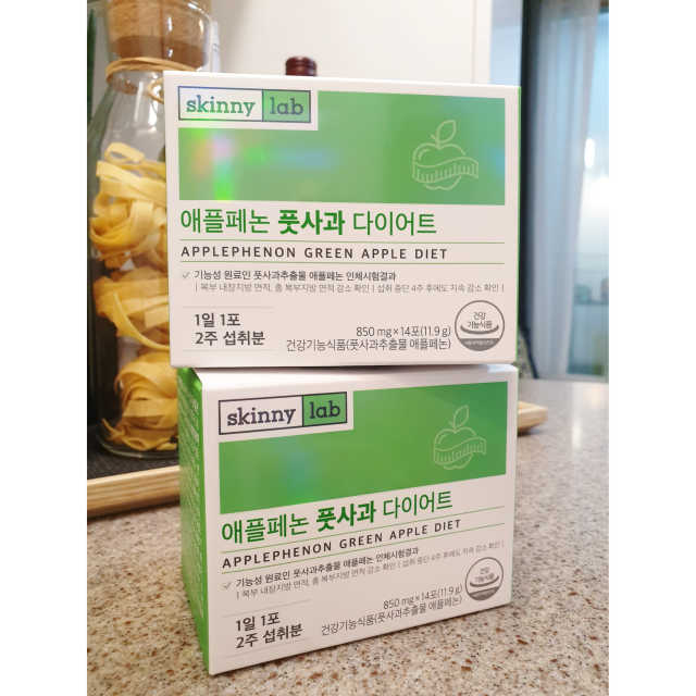 스키니랩 애플페논 풋사과 다이어트 리뷰 사진