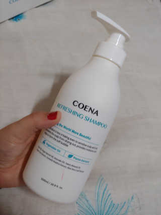 코에나샴푸 500ml — 4.5점을 준 리뷰어가 2019년 7월 올린 사용 사진