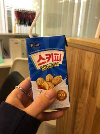 스키피피넛우유 스키피 피넛버터우유 — 3점을 준 리뷰어가 2019년 11월 올린 사용 사진