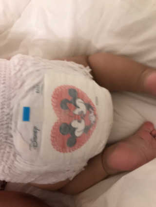보솜이 베이비케어 팬티형 기저귀 — 4점을 준 리뷰어가 2019년 2월 올린 사용 사진