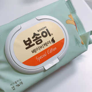 보솜이 아기물티슈 베이비케어 푸에디션 캡 74매 10입 — 5점을 준 리뷰어가 2019년 4월 올린 사용 사진