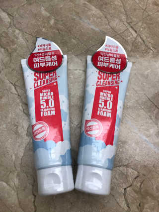 미팩토리 슈퍼 마이크로 버블 5.0 클렌징 폼 X 2EA — 5점을 준 리뷰어가 2019년 5월 올린 사용 사진