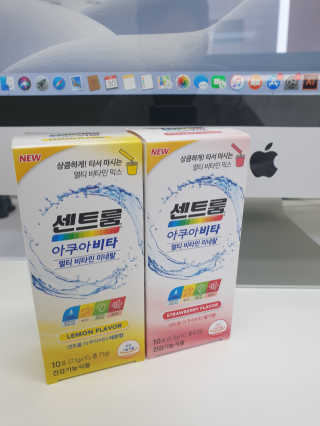 센트룸 아쿠아비타 레몬향, 딸기향 — 3점을 준 리뷰어가 2019년 6월 올린 사용 사진