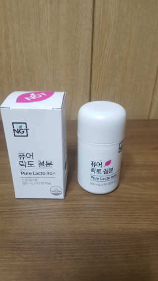 네츄럴굿띵스 퓨어 락토 철분 60일분 — 4.83점을 준 리뷰어가 2018년 1월 올린 사용 사진