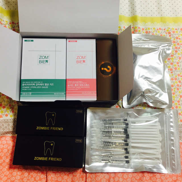좀비 2주 집중 치아 스케일링 미백제 리뷰 사진