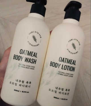 (주)에네스티 내추럴 촉촉  오트밀 바디로션 500ml — 5점을 준 리뷰어가 2019년 12월 올린 사용 사진