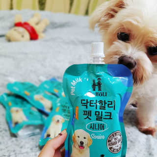 닥터할리펫밀크 8종 — 5점을 준 리뷰어가 2019년 10월 올린 사용 사진