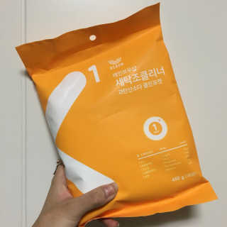 레인보우샵 올인원세탁세제,베이킹소다 스틱포6개입+세탁조클리너 — 5점을 준 리뷰어가 2018년 4월 올린 사용 사진