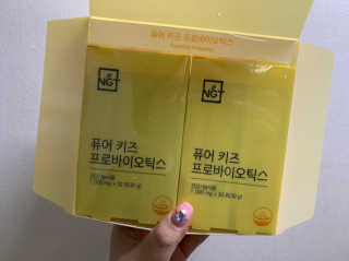 네츄럴굿띵스 퓨어 키즈 프로바이오틱스 60포 — 5점을 준 리뷰어가 2019년 6월 올린 사용 사진