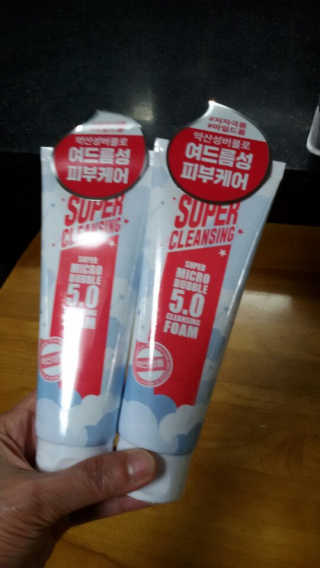 미팩토리 슈퍼 마이크로 버블 5.0 클렌징 폼 X 2EA — 3점을 준 리뷰어가 2019년 6월 올린 사용 사진