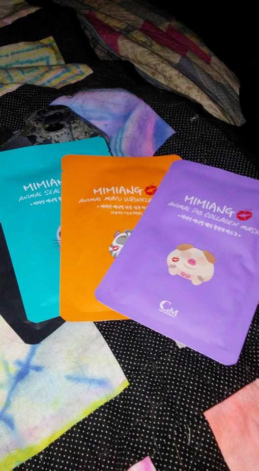 미미앙 해골&동물 마스크 리뷰 사진