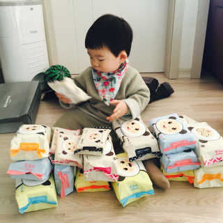 달곰이 물티슈 — 4.5점을 준 리뷰어가 2017년 1월 올린 사용 사진