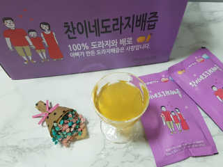 찬이네과수원 찬이네_도라지배즙 1BOX 50개입 — 5점을 준 리뷰어가 2018년 4월 올린 사용 사진